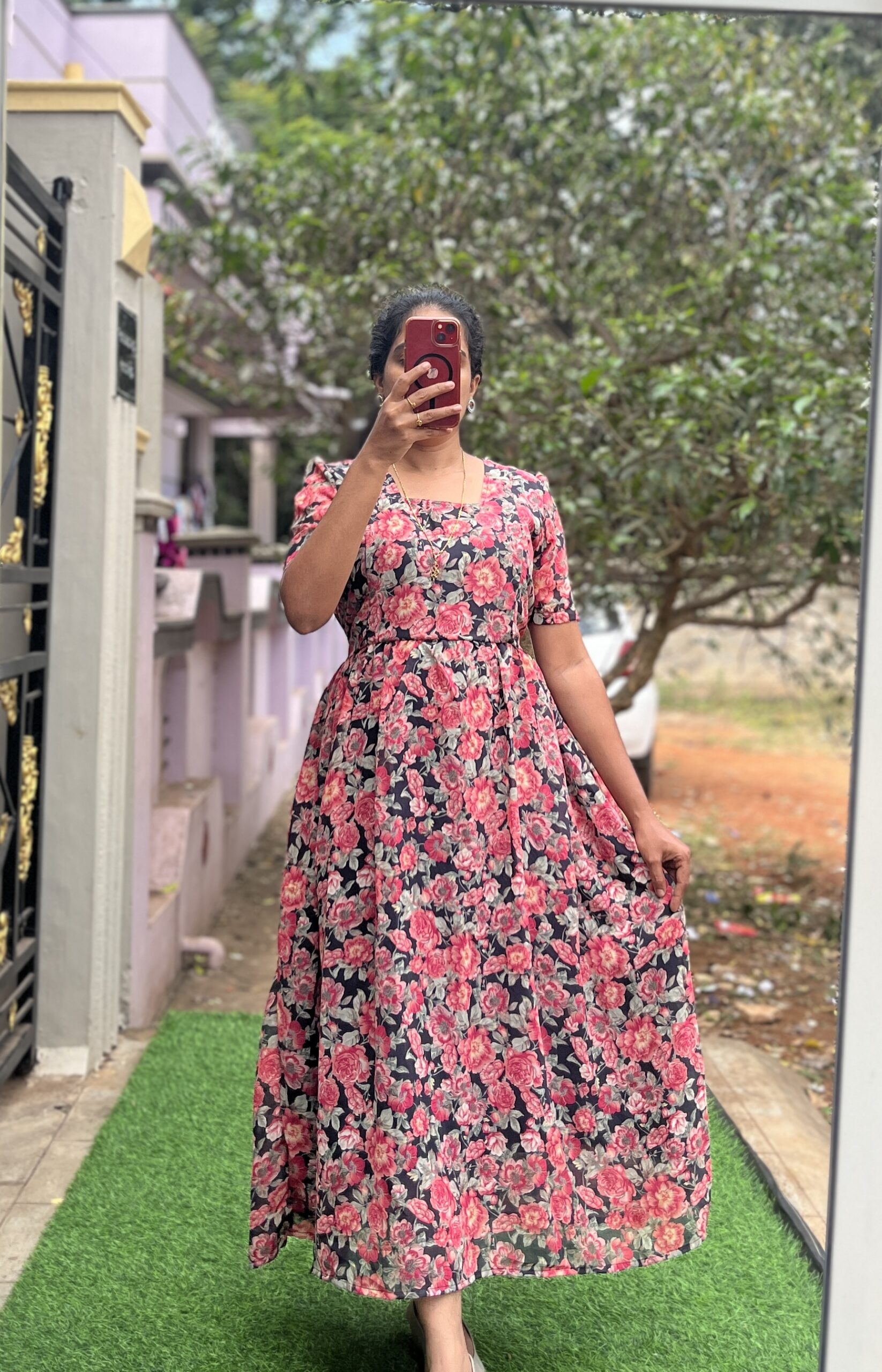 Georgette Maternity/Feeding kurti - Ramya